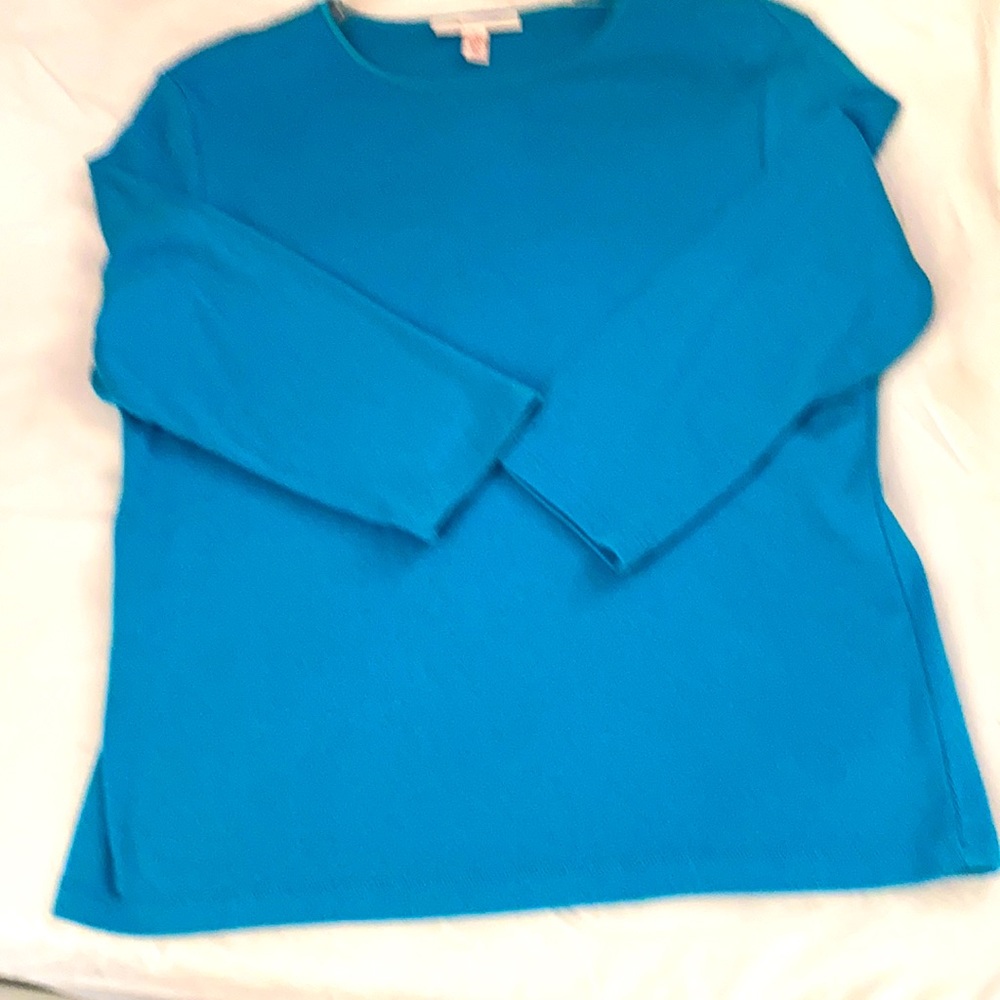 JM Collection knit top. Size M